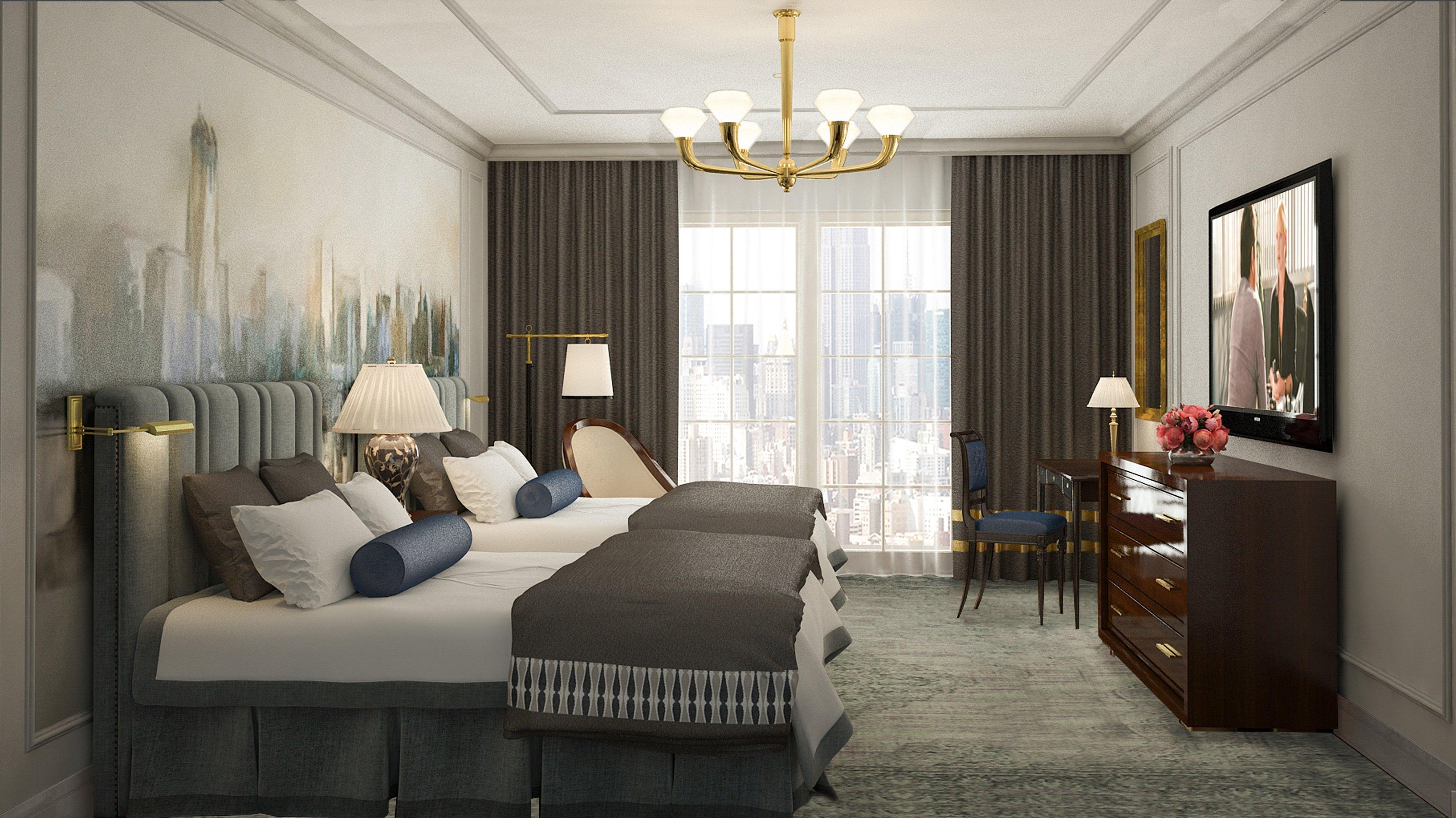 Intercontinental New York Barclay Hotel By Ihg Exterior foto A rendering of a guest room at the hotel